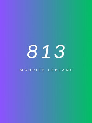 cover image of 813 (traduit)